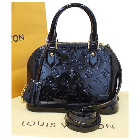 black vinyl louis vuitton bag|louis vuitton bag black monogram.